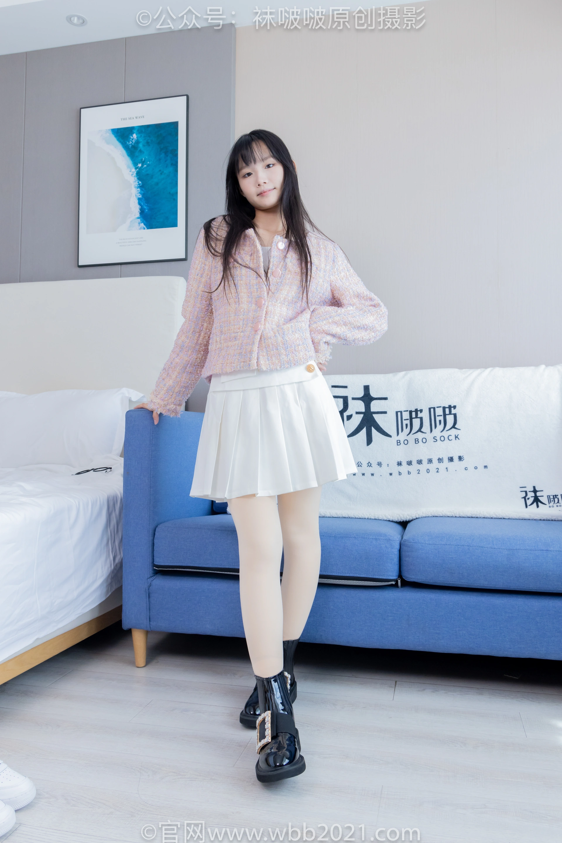 [BoBoSocks袜啵啵] NO.438 甜甜圈-皮鞋、板鞋、白棉袜、黑色踩脚袜、肉色踩脚袜（花絮版） 3